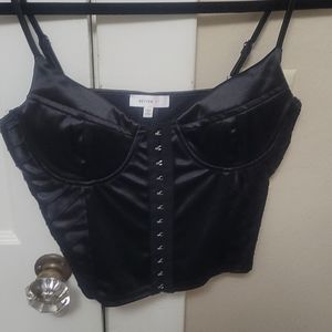 Black "Corset" Top